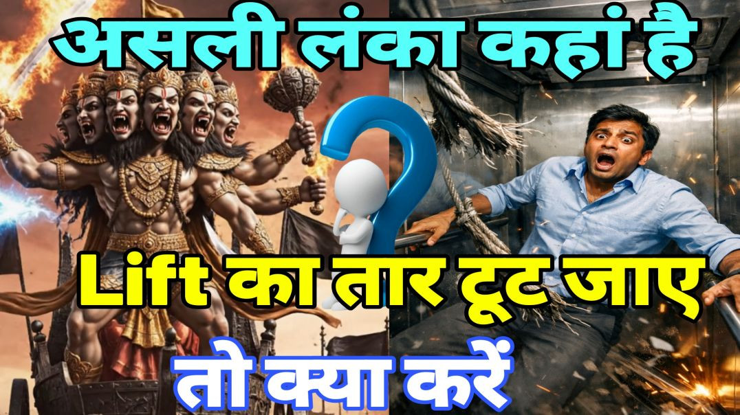 ⁣Asli lanka kahan hai? | Lift का तार टूट जाए तो..?