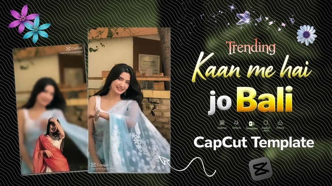 ⁣Mere Kaan Me Hai Jo Bali Reel Editing Tutorial | Trending CapCut Template 2026 |Instagram Viral Reel