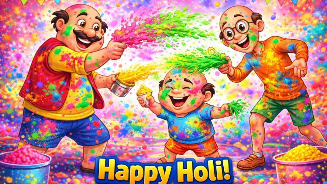 ⁣Holi ka funny cartoon video😂 / cartoon video for kids