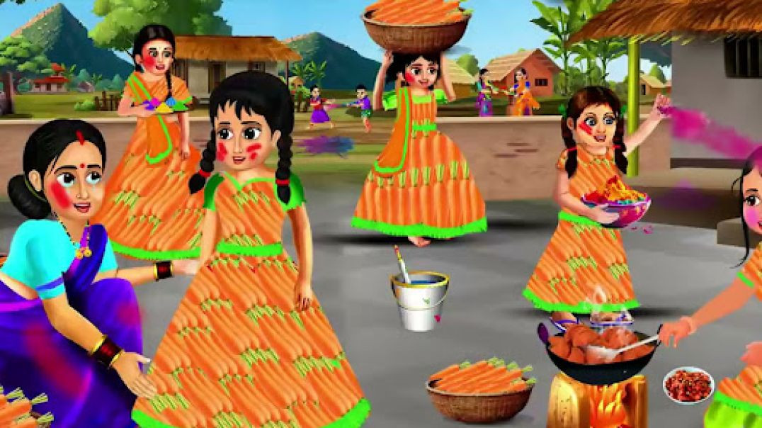 ⁣पर मां ने बनाया 5 बेटियों का गाजर ड्रेस