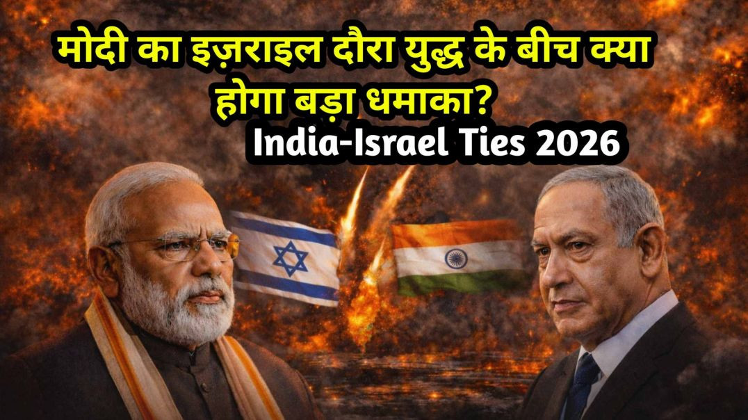 ⁣मोदी का इज़राइल दौरा: युद्ध के बीच क्या होगा बड़ा धमाका? | India-Israel Ties 2026"