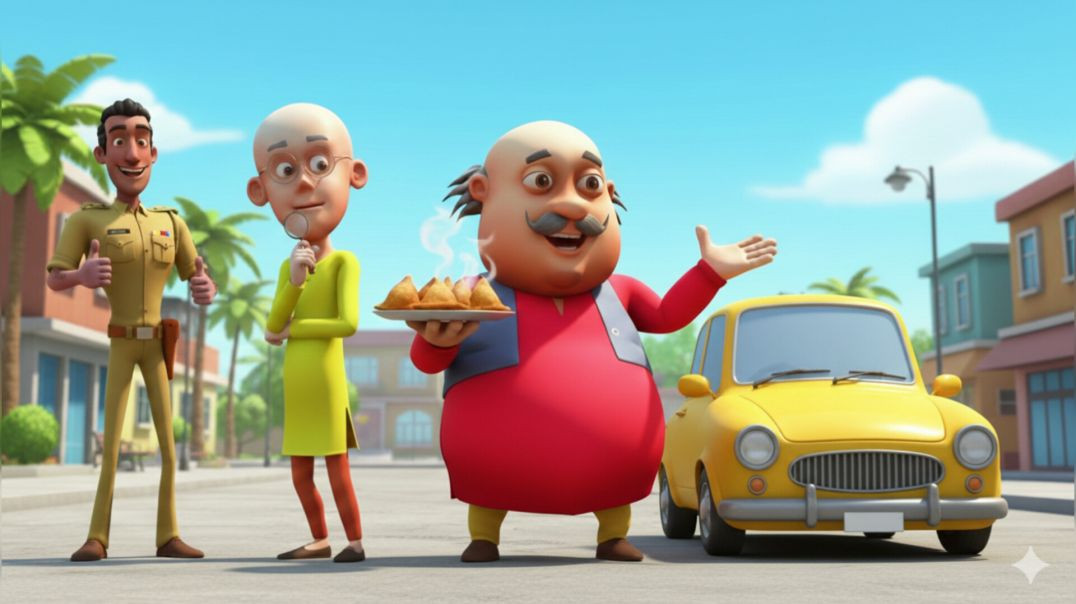 ⁣Motu ki Samosa Party aur Chamakti Yellow Car! 🚗🥟