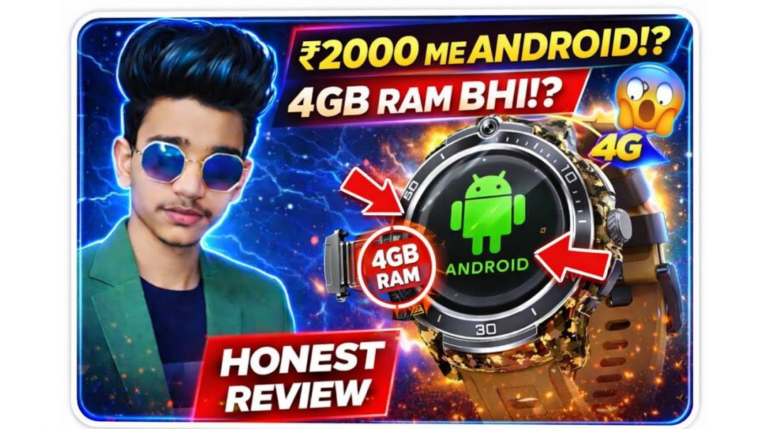 ⁣Fire Boltt Shott Review & Unboxing | 4GB RAM 64GB Storage | Android Smartwatch Under ₹2000 😱