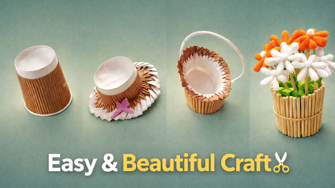 ⁣Easy & Beautiful Craft for Home Decoration | Best Out of Waste#crafts