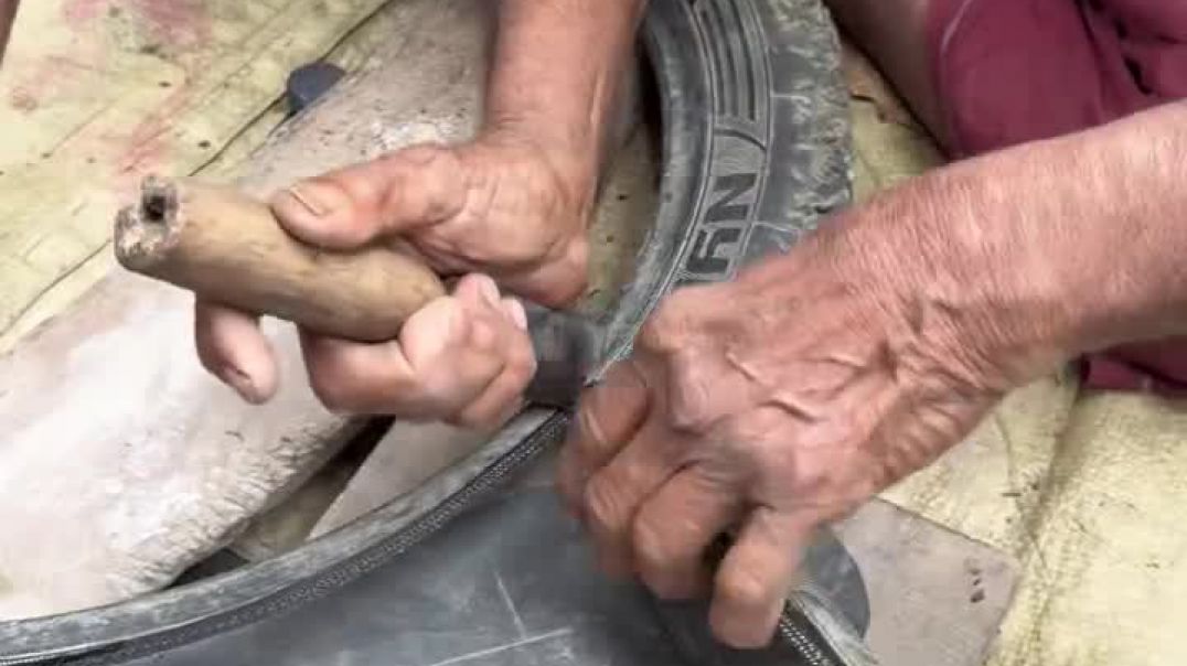 ⁣Amazing Shoes made from old motorcycle tires kumar dev studio