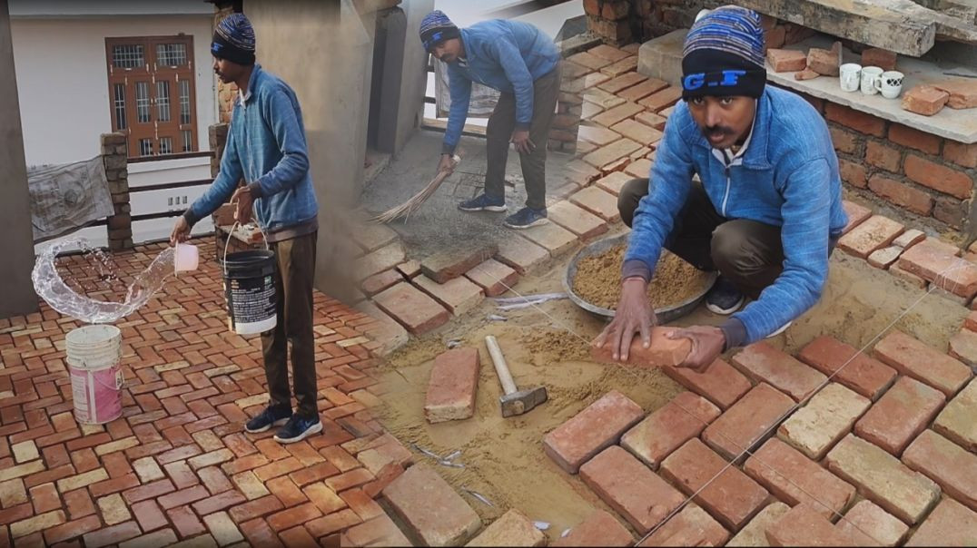 ⁣chhat per tile kaise lagate hain / Chhat per tiles lagane ki Sahi tarika