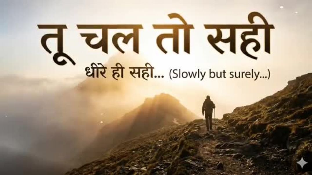⁣Motivational_Song___Tu_Chal_To_sahi (Slowly but surely) #motivation #song