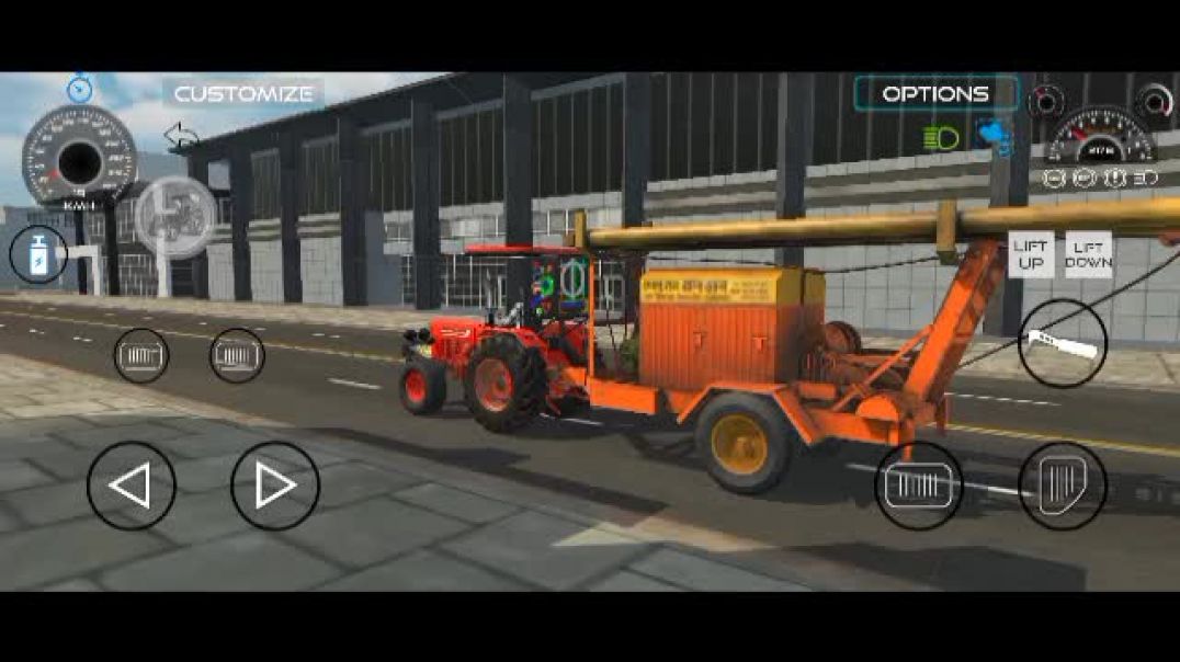 ⁣महिंद्रा ट्रक बोरिंग मशीन को लेकर जा रहा