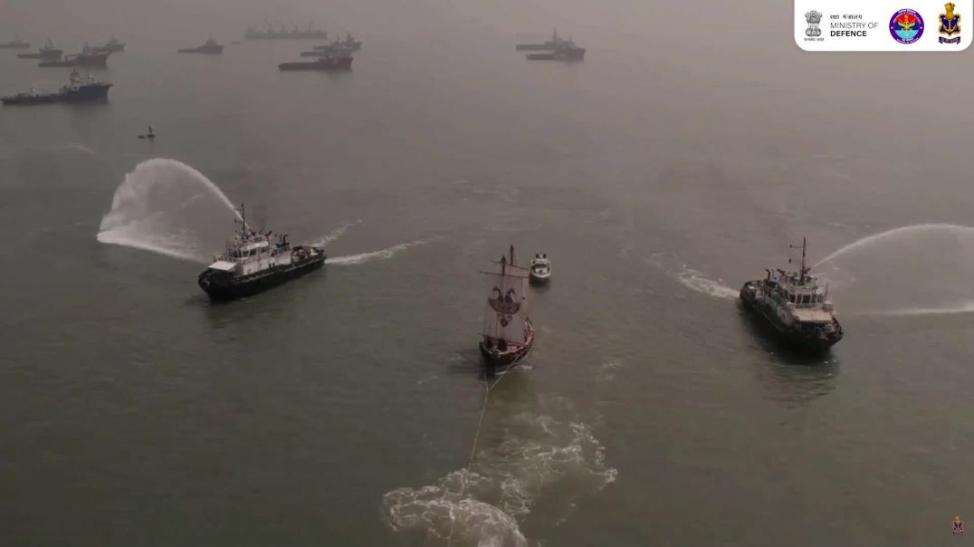 ⁣Raksha Rajya Mantri Shri Sanjay Seth flagged in Indian Naval Sailing Vessel (INSV)