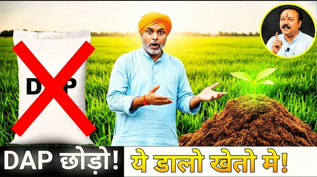 ⁣Gobar-khad-kaise-bnaeराजीव दीक्षित-DAP से बर्बाद हो रही जमीन? 🧪 सच जानिए |