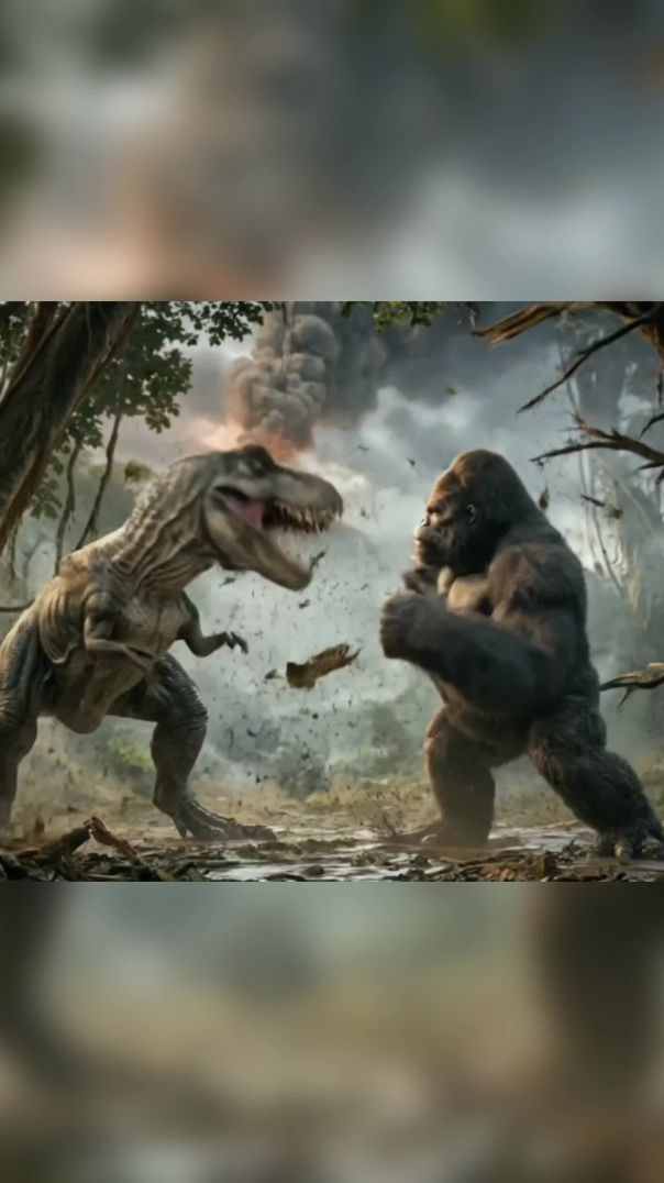 Dainasor vs king kong fight