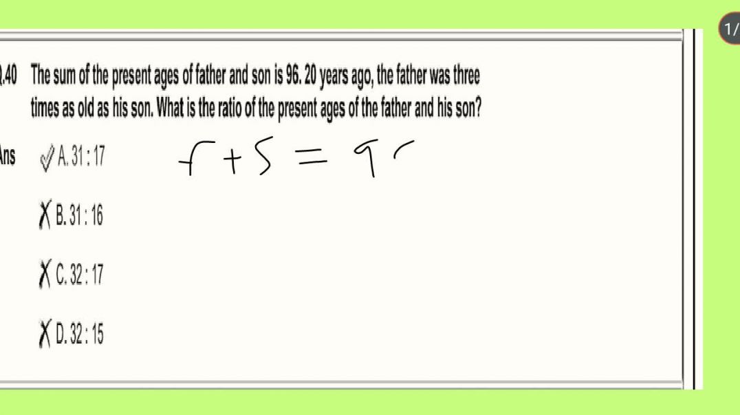⁣2019 alp math with short tricks solved part