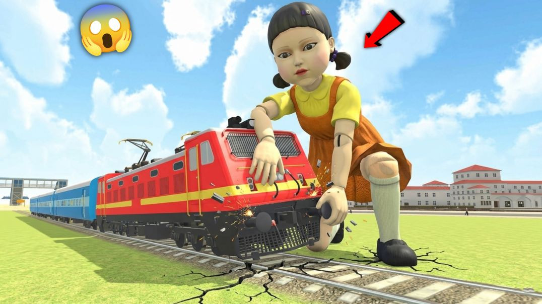 ⁣Squid Game Doll Stop Train 🤯 Indian Theft Auto Simulator