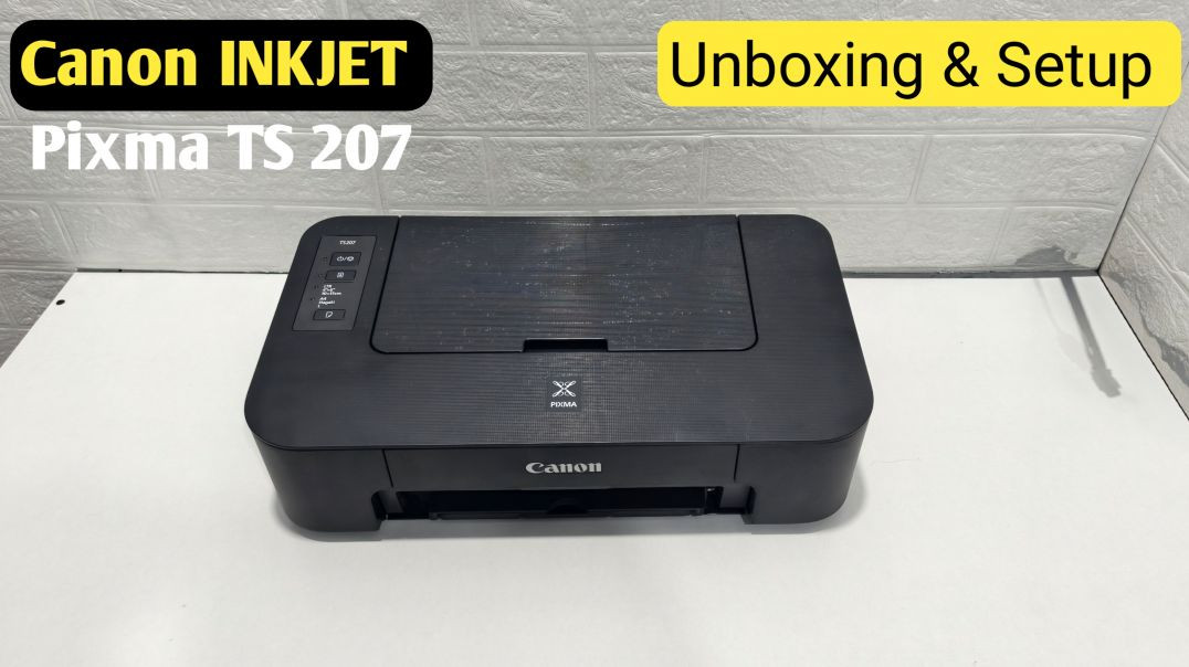 ⁣Canon Pixma TS 207 Single Function Inkjet Printer Unboxing & Setup Review