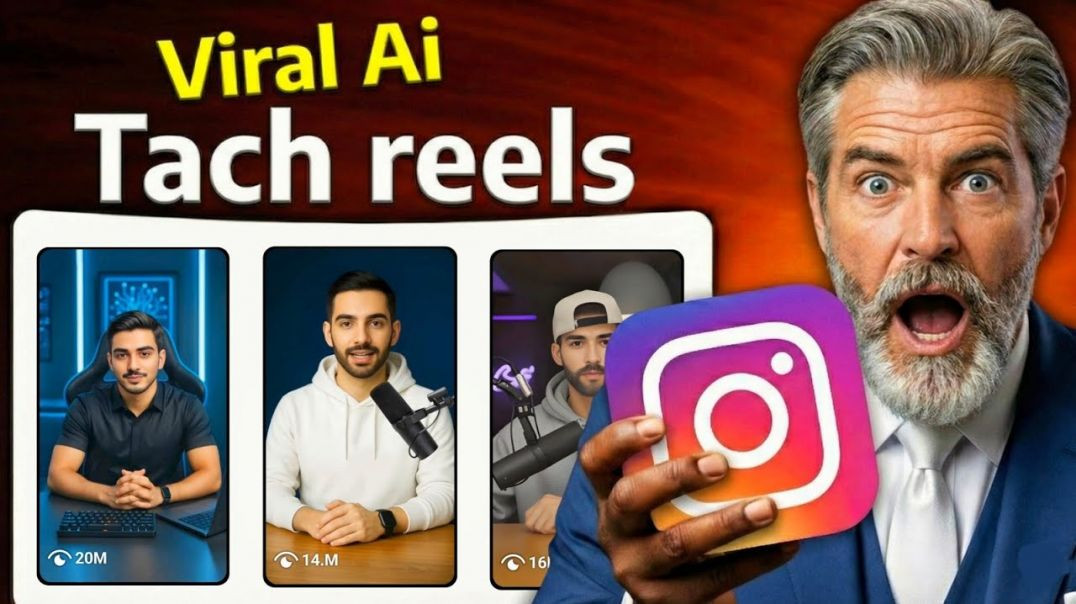 ⁣I Built a 100K Tech Page 🚀 by Creating Viral AI Reels 🤖🔥  Proof ✅