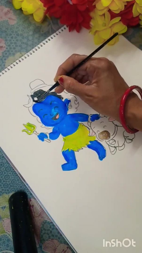 Cute Mahadev drawing 😍
