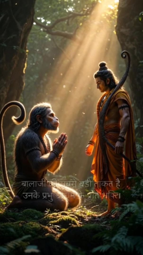 श्री राम 🚩🚩 के प्रति श्री वीर हनुमान जी भक्ति देखो दोस्तों
