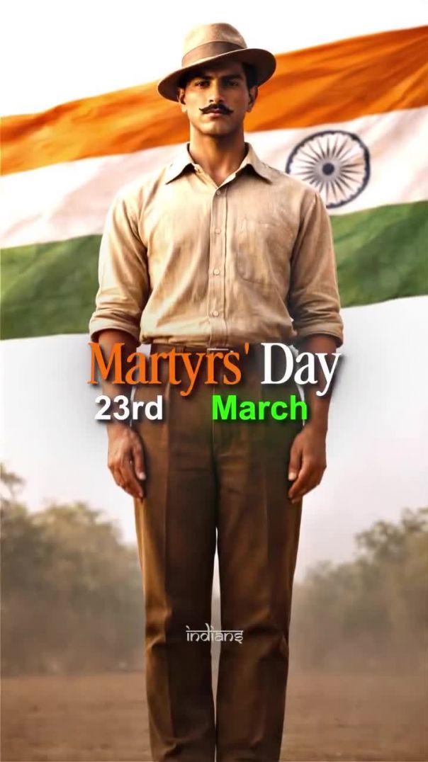 23rd March_ Shaheed Diwas_ is a solemn day in Indian history_ observed in memory of Bhagat Singh_ Sh