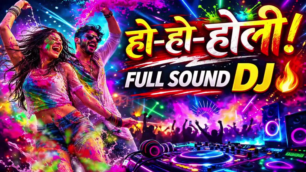 ⁣Holi Mein Aaj Nache Saara Town _ Full Sound DJ Holi Party Song 2026 🔥