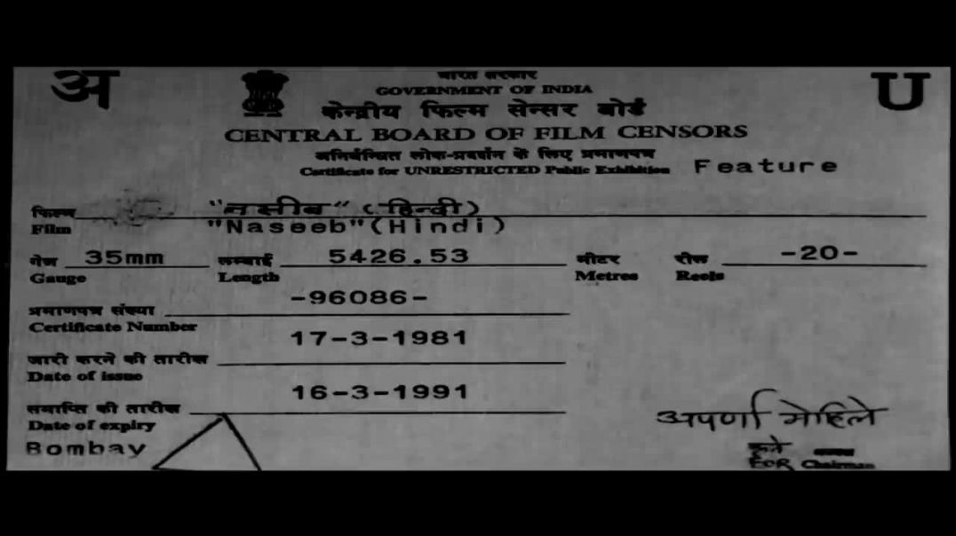 ⁣Naseeb (1981) - Amitabh Bachchan _ Rishi Kapoor _ Full Bollywood Blockbuster Entertainer Movie(720P_