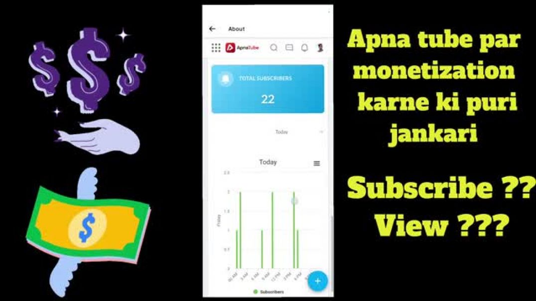 ⁣APNA TUBE CHANNEL MONETIZE