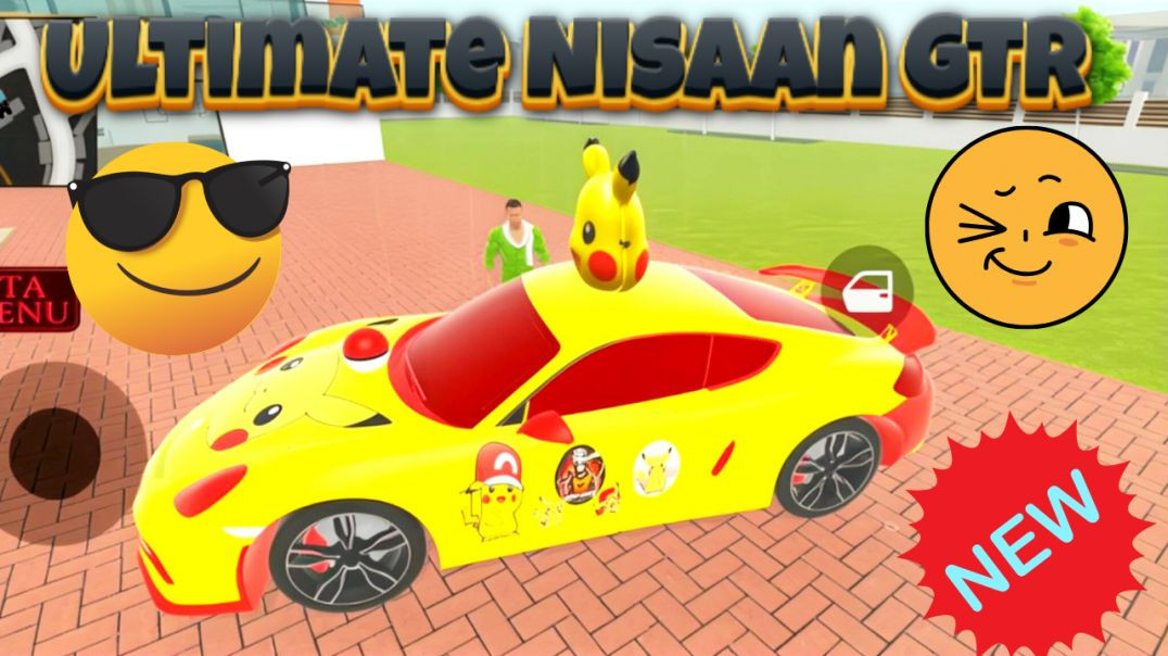 ⁣Ultimate Nisaan GTR Car || New yellow car cheat codes