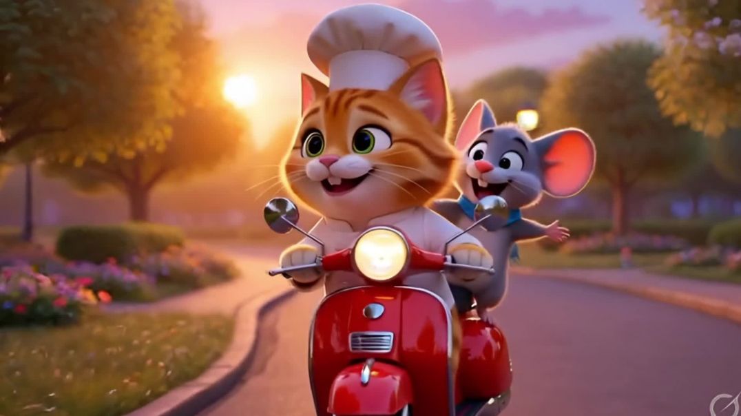 ⁣Volcano Erupted… Giant Chicken Came Out! 🌋🍗 | Chef Cat & Chuha Cartoon 😂