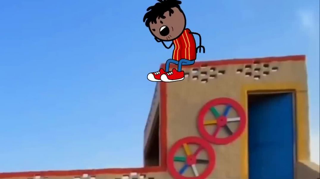 ⁣कलुवा शोले देख कय बौराय गया। GONDA CARTOON(720P_HD)