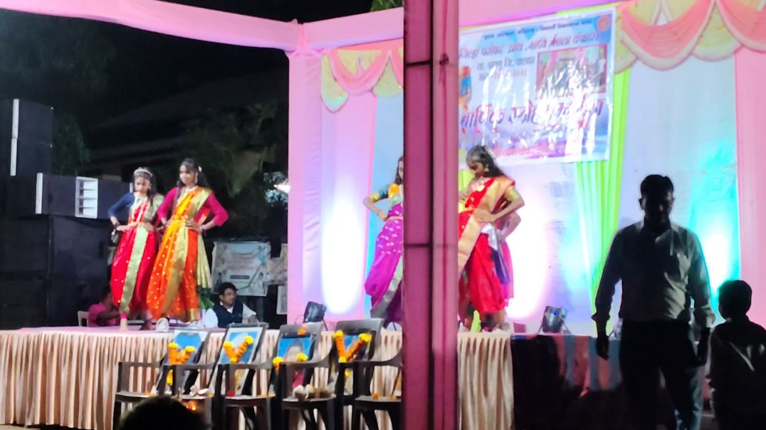⁣वंकास शाळेतील सांस्कृतिक कार्यक्रम मुलींचा डान्स 💃