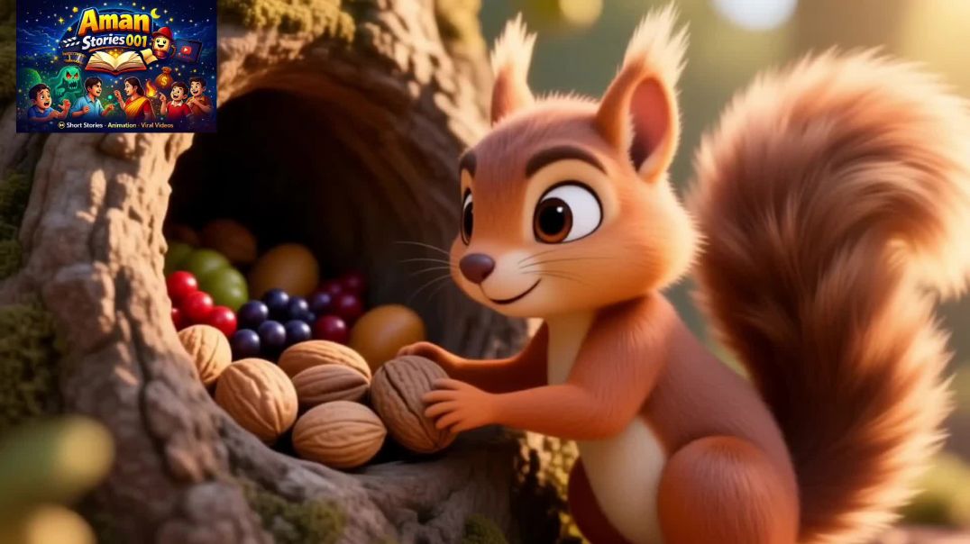 ⁣चतुर गिलहरी और लालची कौआ | Best Moral Story in Hindi | Animal Story | Motivational Story