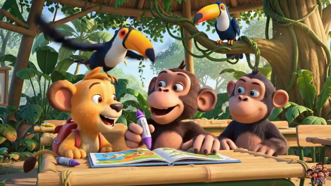 ⁣👉 “शरारती बंदर बना स्कूल मॉनिटर 😱🐒 | Funny Jungle School Story | DK Kids TV”