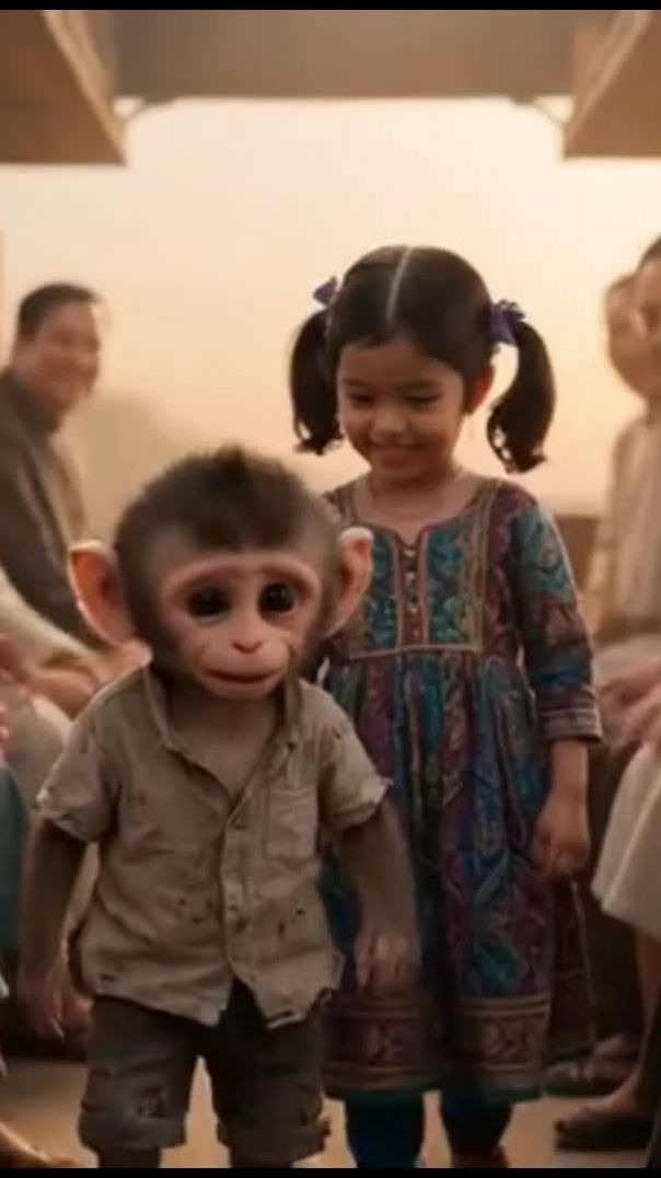 मिको बंदर बना हीरो! 🐵🚆 एक नन्ही जान को बचाने की दिल छू लेने वाली कहानी