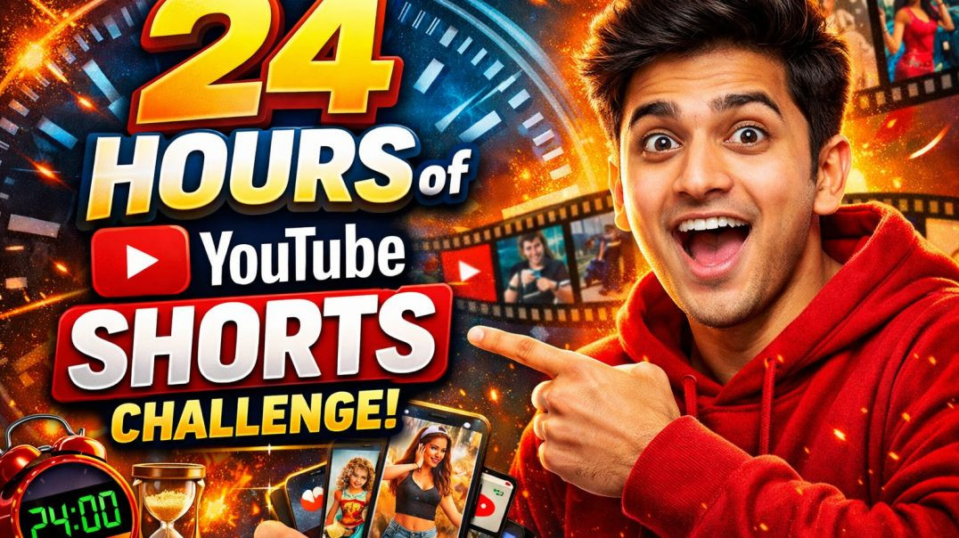⁣24 hours YouTube short challenge
