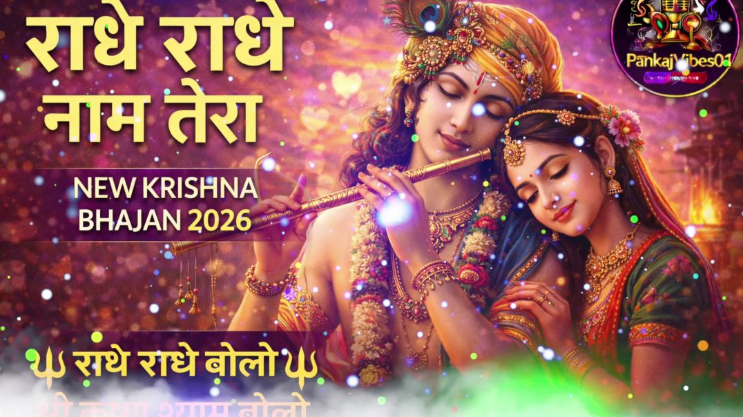 ⁣राधे राधे नाम तेरा | New Krishna Bhajan 2026 | Beautiful Radha Krishna Bhakti Song |