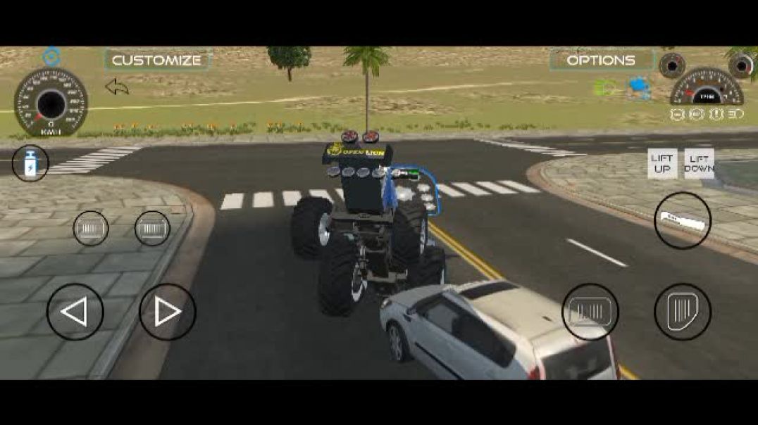 ⁣फोर्ड 3600 का स्टंट करते समय एक्सीडेंट कार के साथ