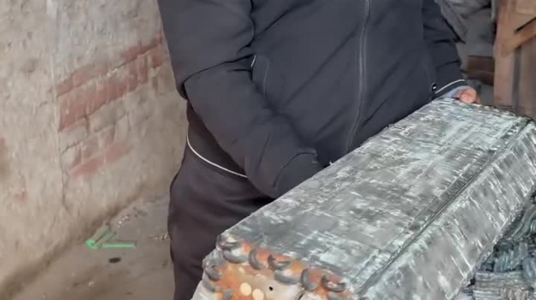 ⁣How Factories Recycle Scrap Old AC Parts Into Copper Decorative Lamps _ACparts _recycling _copper _m