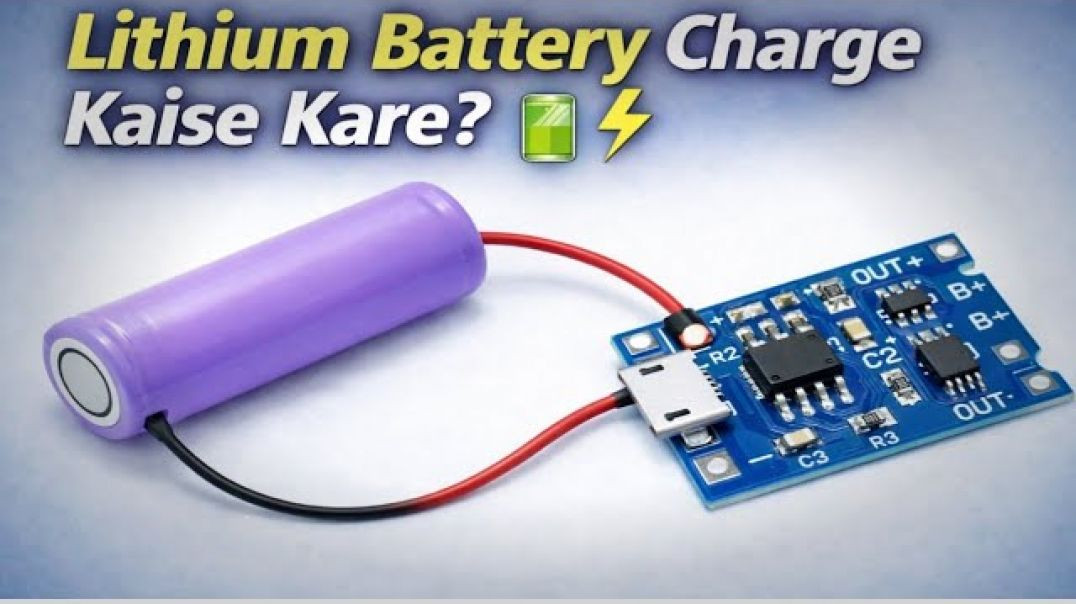 ⁣लिथियम बैटरी कैसे चार्ज करें_how to charge lithium battery_homemade idea_home lithium battery charge
