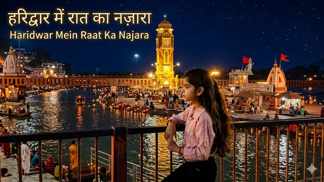 ⁣हरिद्वार में रात का नजारा| हर की पौडी |100 फीट शिव मूर्ति 🙏🙏🙏