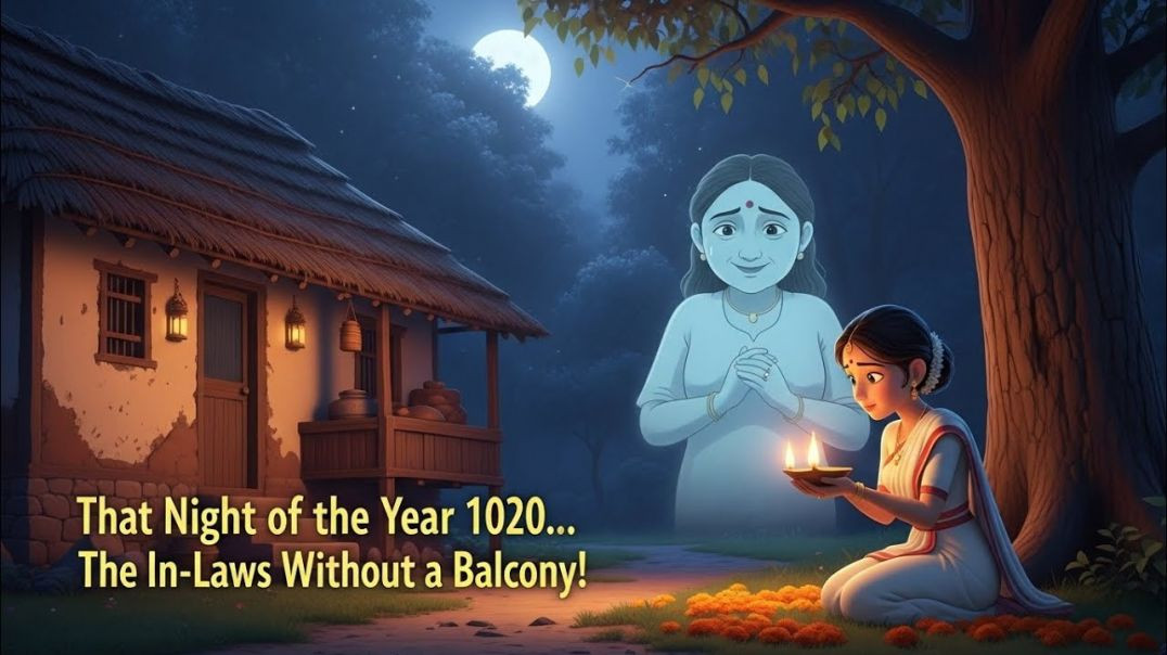 ⁣"#balconymysteryबिना बालकनी का ससुराल -  जंगल में वो रात | भावनात्मक कार्टून कहानी"#balconymystery