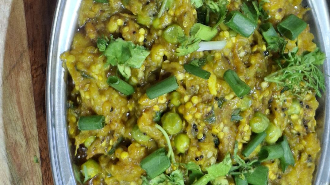 Unique Baingan Matar Bharta in 60 Seconds! ⏱️🔥 #recipe
