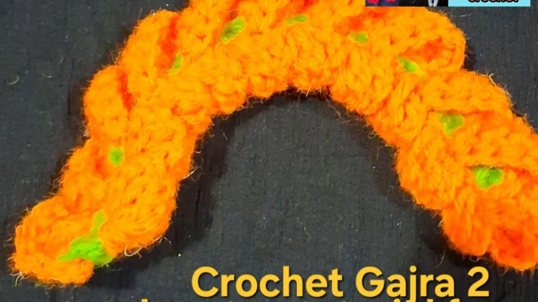 ⁣Crochet gajara step by step tutorial for beginners