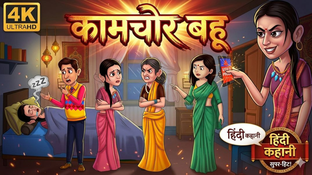 ⁣कामचोर बहू की चालाकी पकड़ी गई! Kamchor Bahu ki chalaki pakdi gayi!