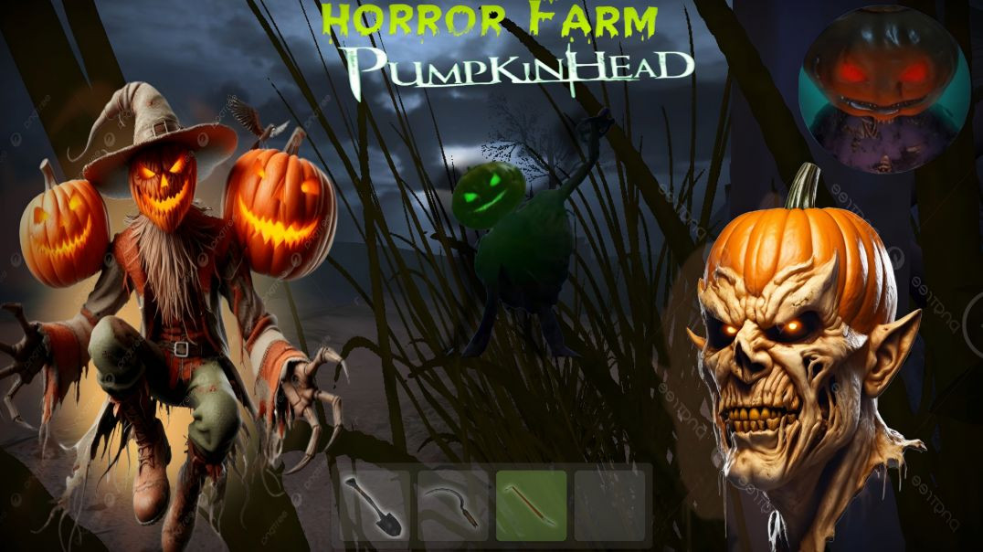 ⁣Horror farm -pumkinhead Gameplay for the bad / Unlock #bicycle