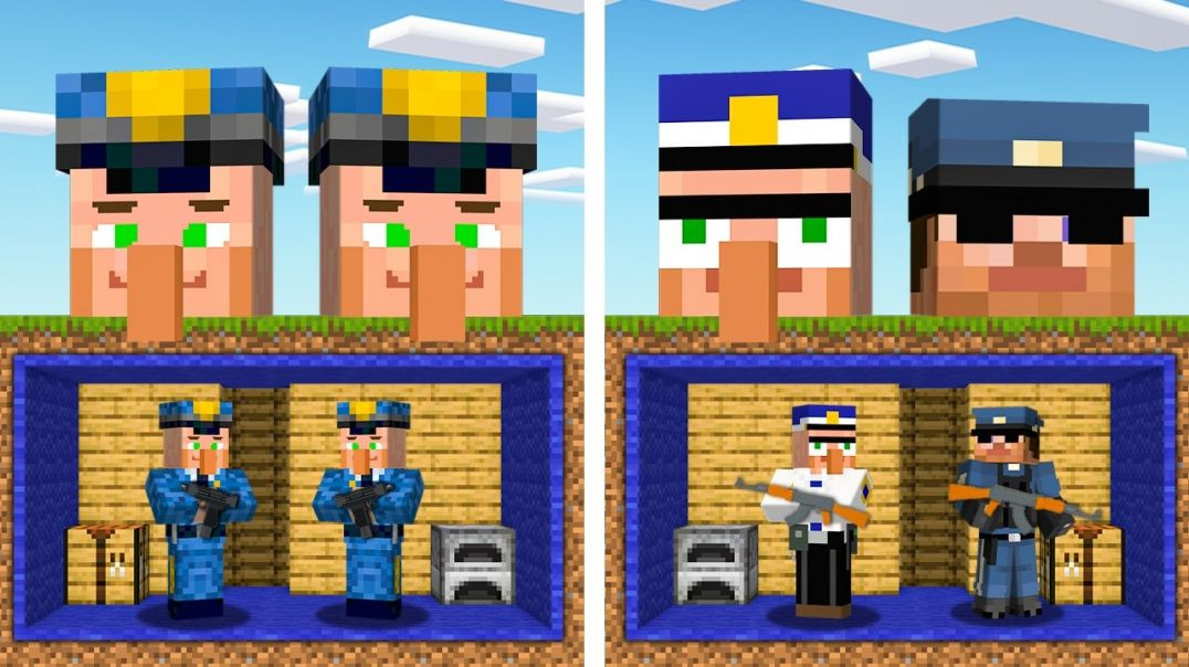 ⁣Police Security Base Battle in Minecraft... #carrydepie #minecraft