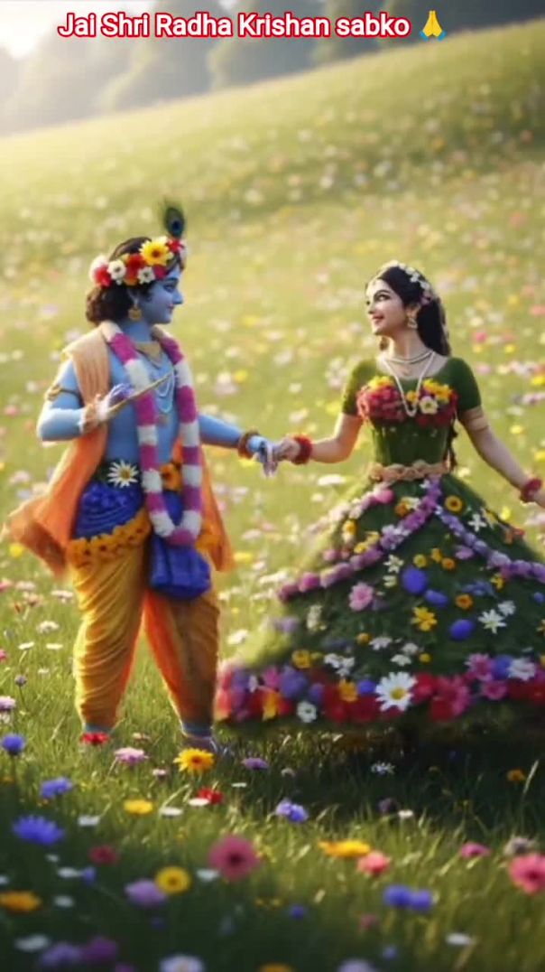 Jai Shri Radha Krishan sabko 🙏 #krishna #bhakti #song