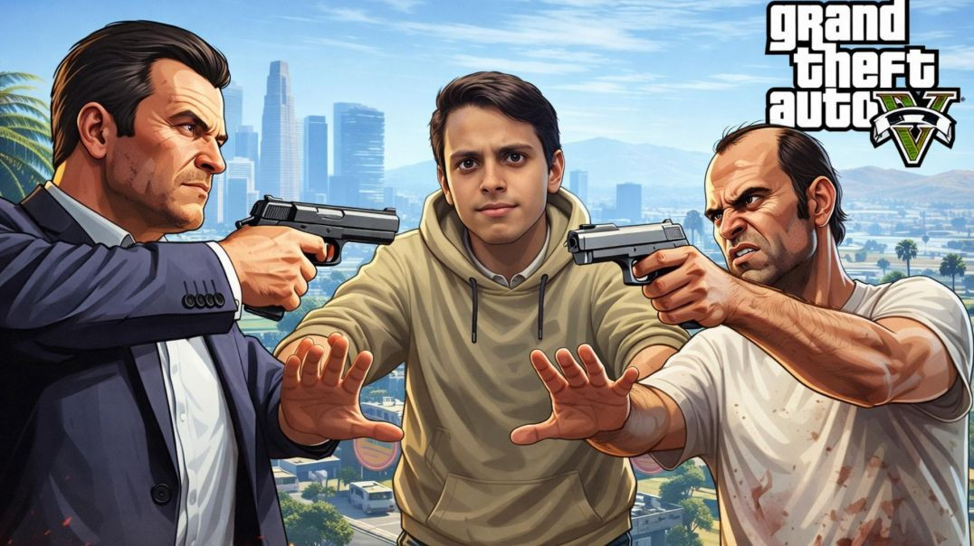 ⁣Michael vs Trevor 😱 GTA 5 Story Mode Hindi