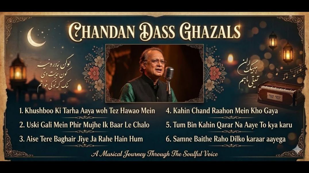 ⁣Chandan Dass Best Ghazals Collection | Soulful Hindi & Urdu Ghazals Playlist