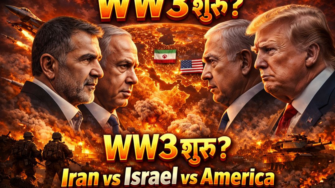 ⁣ईरान-इज़राइल-अमेरिका युद्ध! क्या तीसरा विश्व युद्ध शुरू? | Breaking News 2026