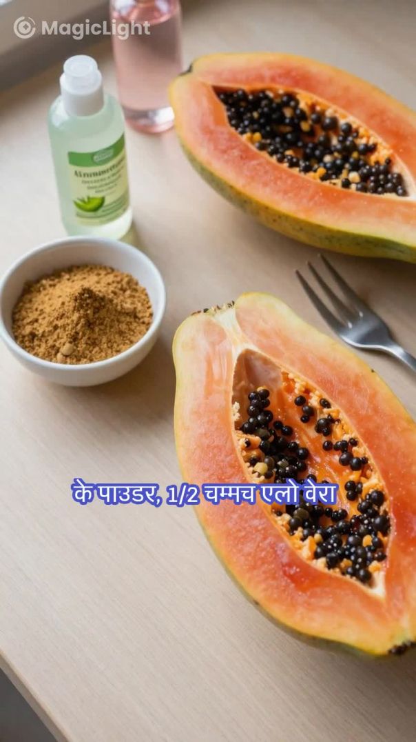 पपीता फेस पैक Papaya Face Pack for Glowing Skin | Instant Glow Remedy | Papaya facepack in Hindi #[1