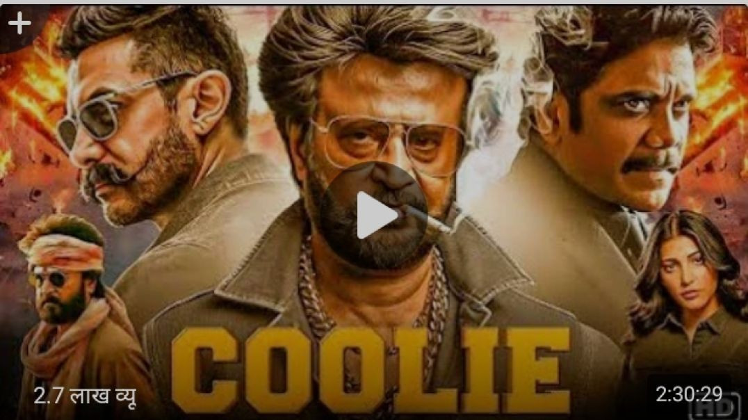 ⁣Coolie (2025) Hindi Dubbed Full Movie 720p HDTC